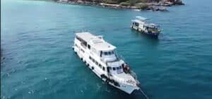 SSI Diving Courses in Pattaya Thailand Julia White Dive Boat anchored at pattaya near islands