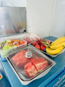 SSI Diving Courses in Pattaya Thailand Fresh fruit snack on ond